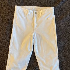 American Eagle White Jeggings